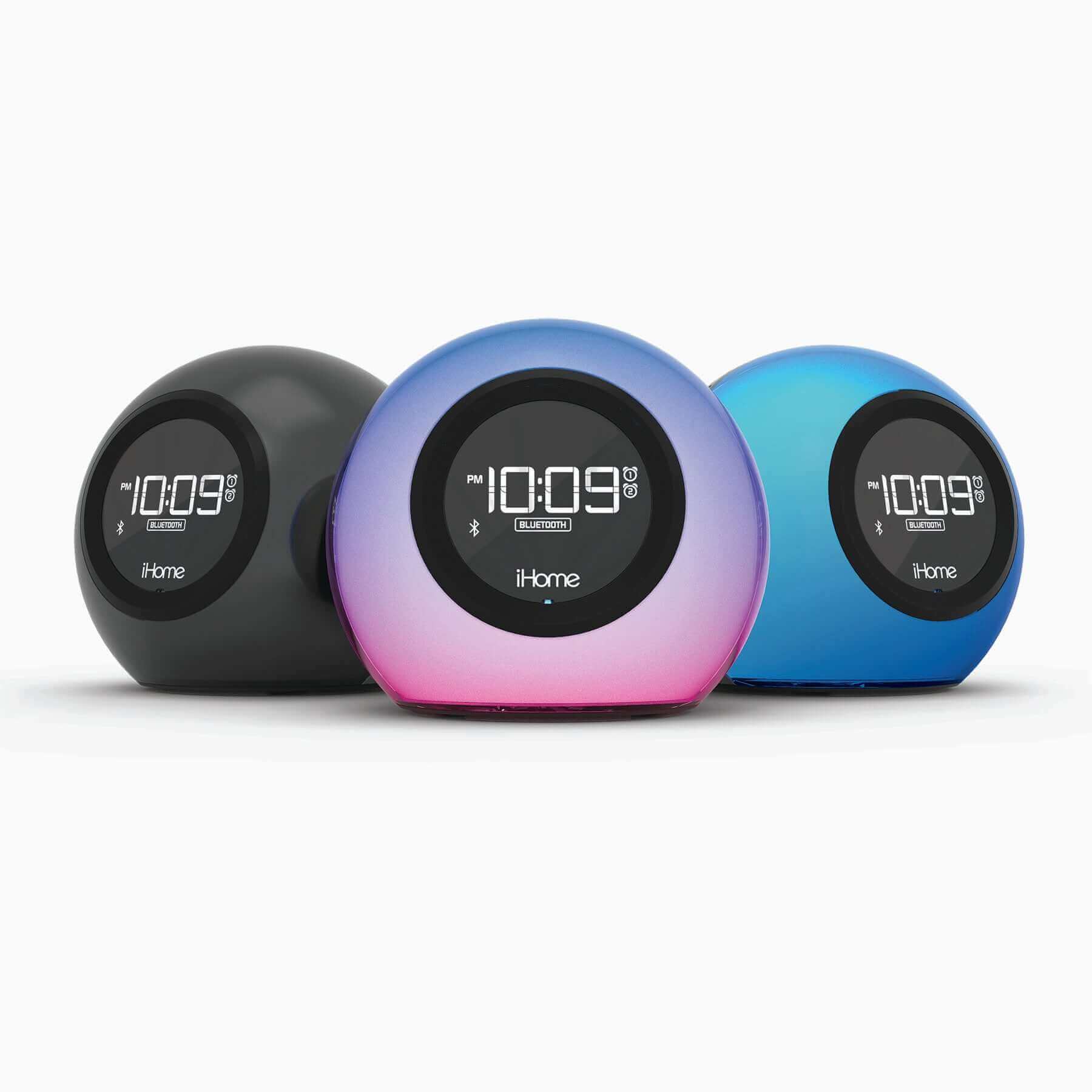Bluetooth Alarm Clock Radio with Color Changing Light and USB Charging (iBT29) - Image 3