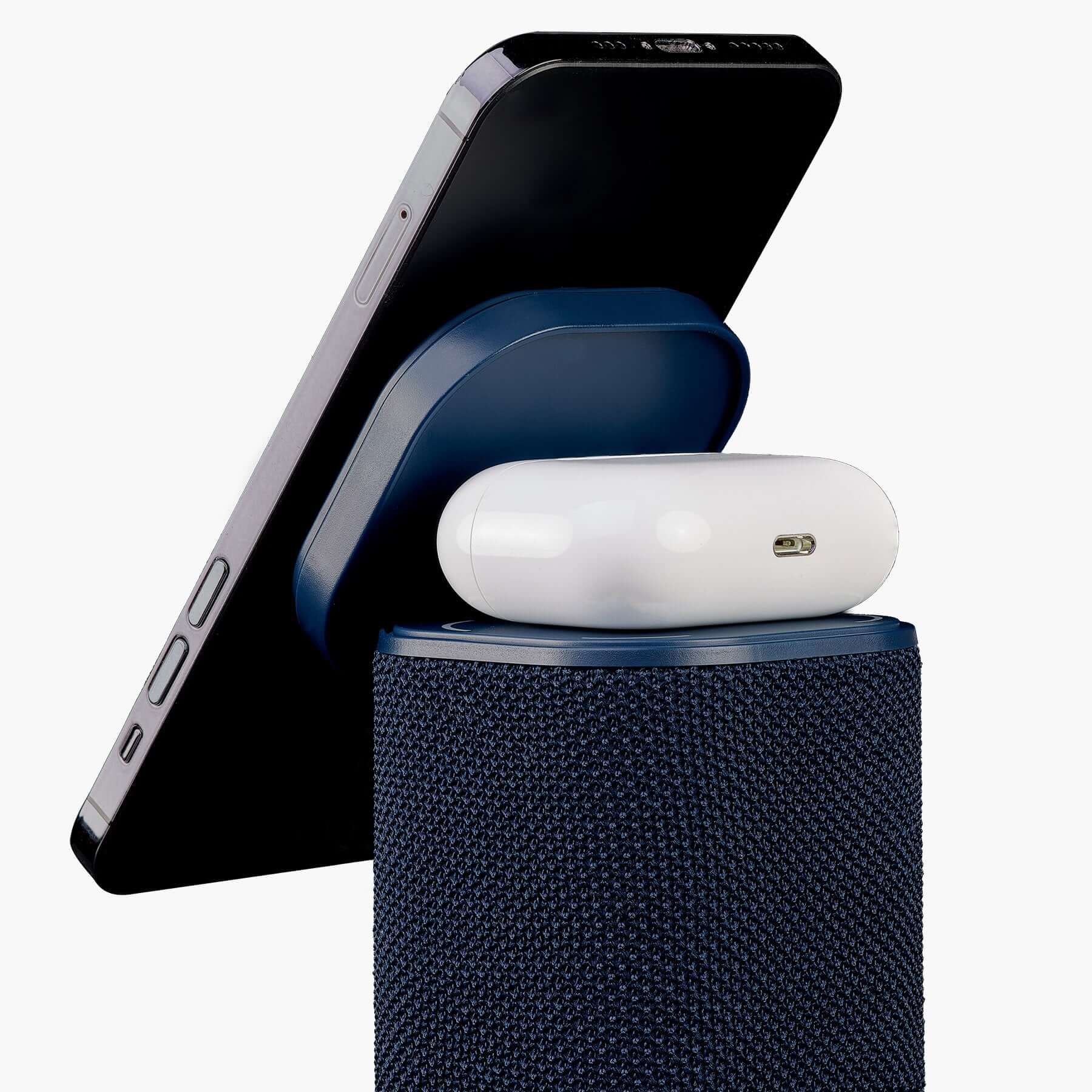 Bluetooth Speaker with Wireless Charger and Color Changing Night Light – Blue (iPBT50L) - Image 5