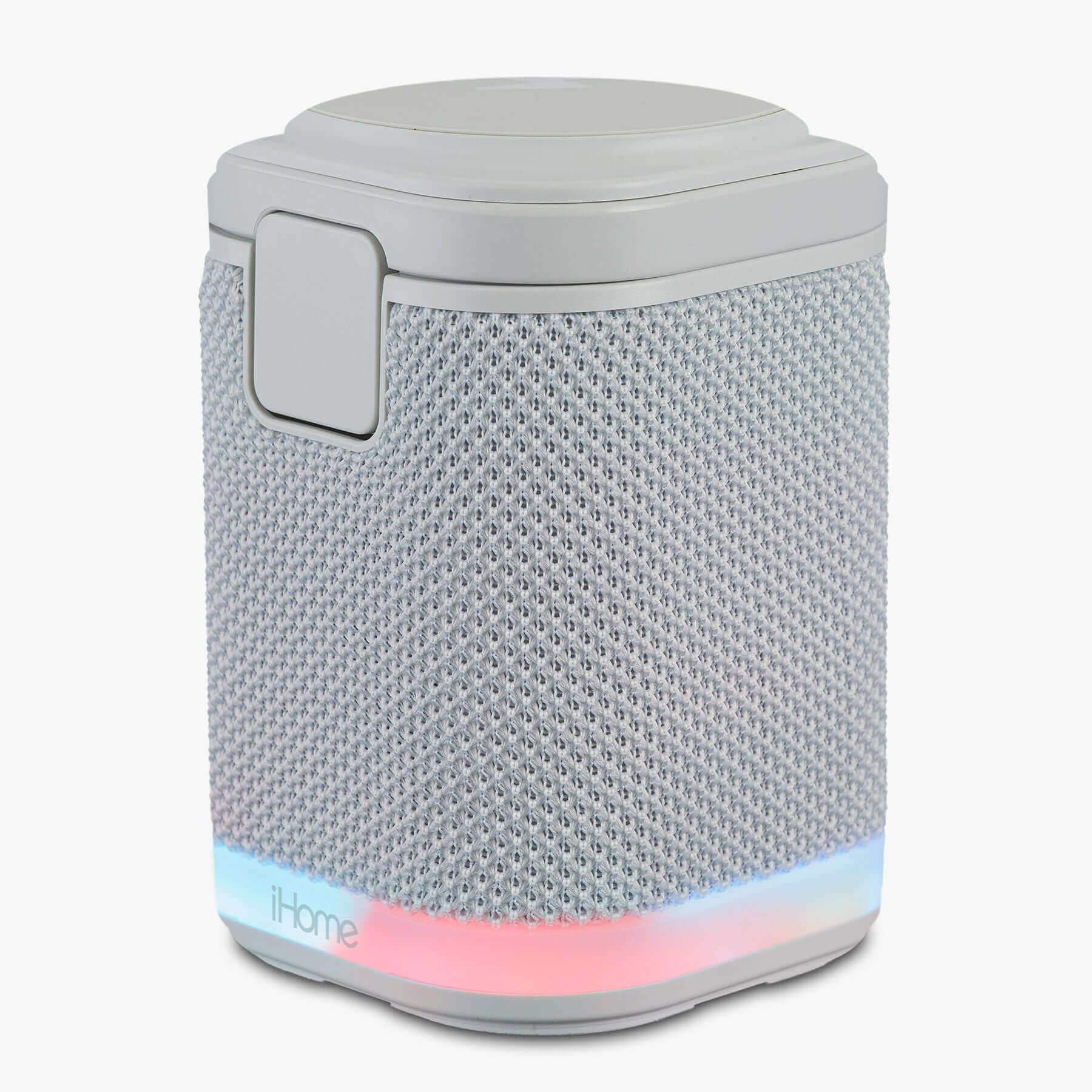 Bluetooth Speaker with Wireless Charger and Color Changing Night Light – Light Gray (iPBT50G) - Image 4