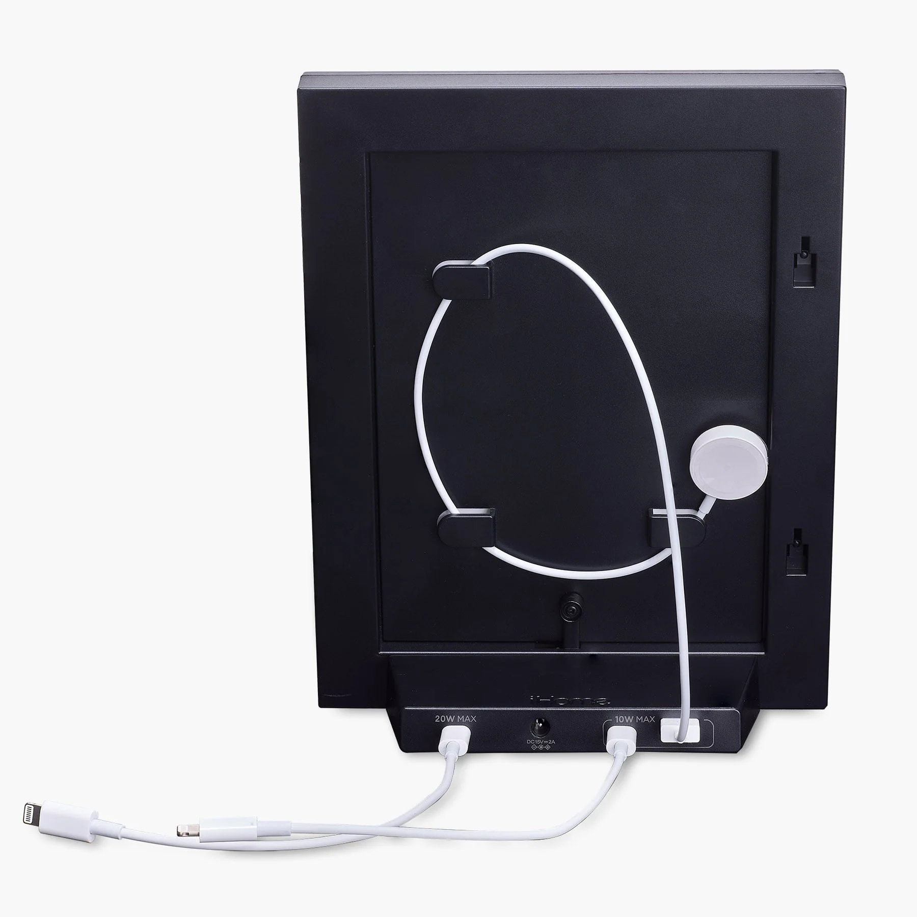 iHome Picture Frame with 3 USB Chargers, Accommodates 5x7 or 4x6 Photos (iPF30) - Image 4
