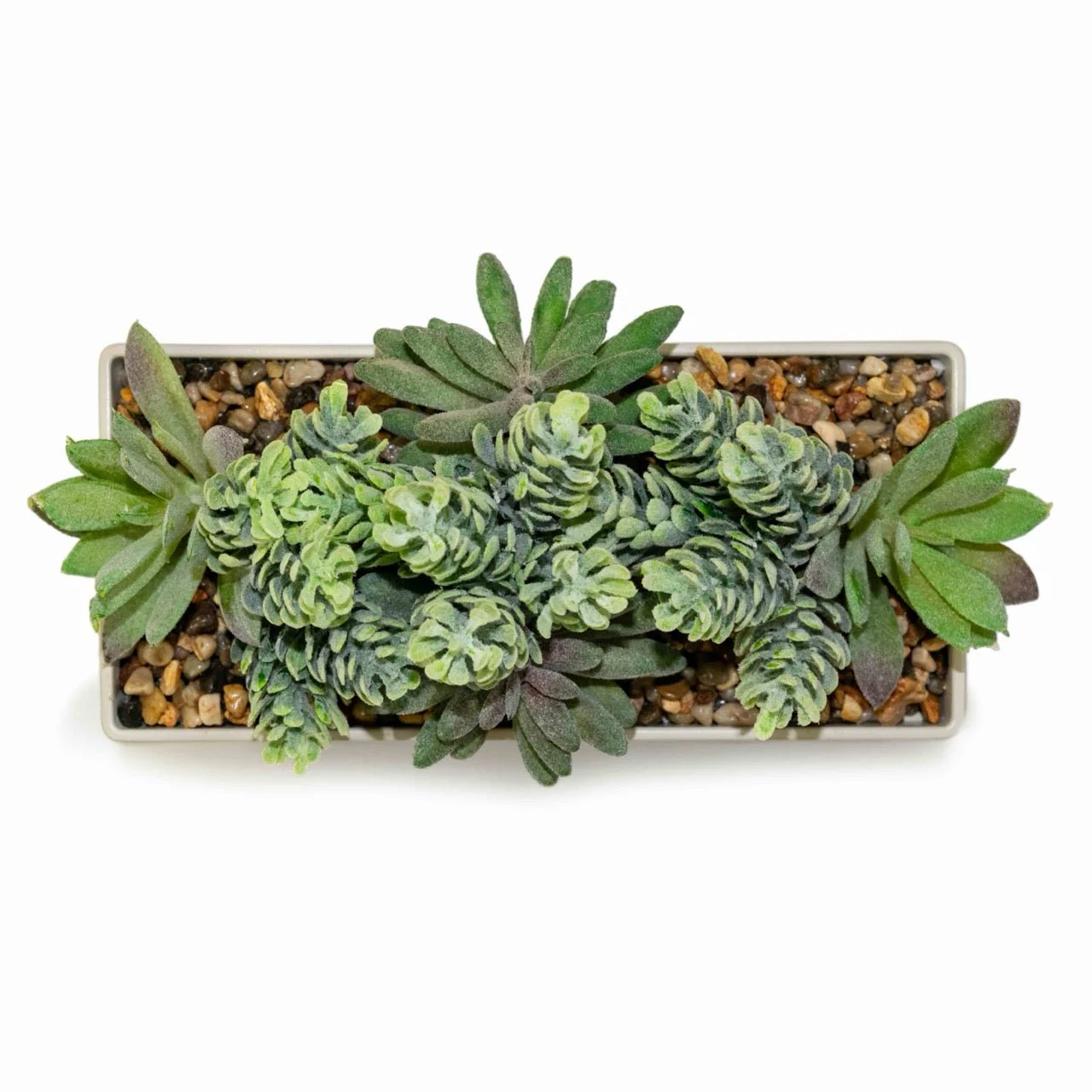 Power Plant Faux Succulent with USB Charging Station and Bluetooth Speaker – Beige (iPP60) - Image 5