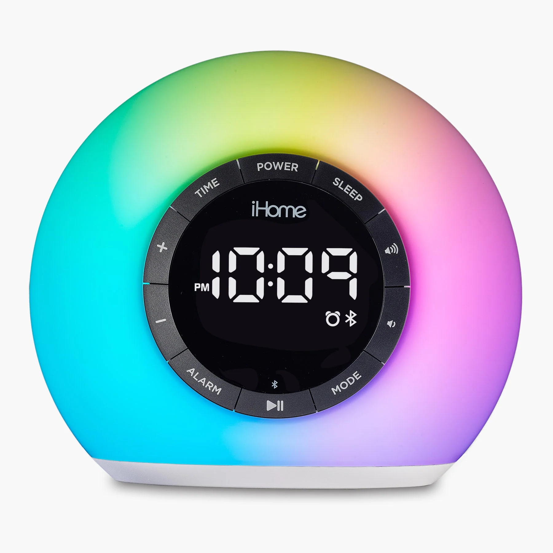 Sunrise Alarm Clock Radio with Bluetooth Speaker and Color Changing Lamp (iBT32) - Image 3