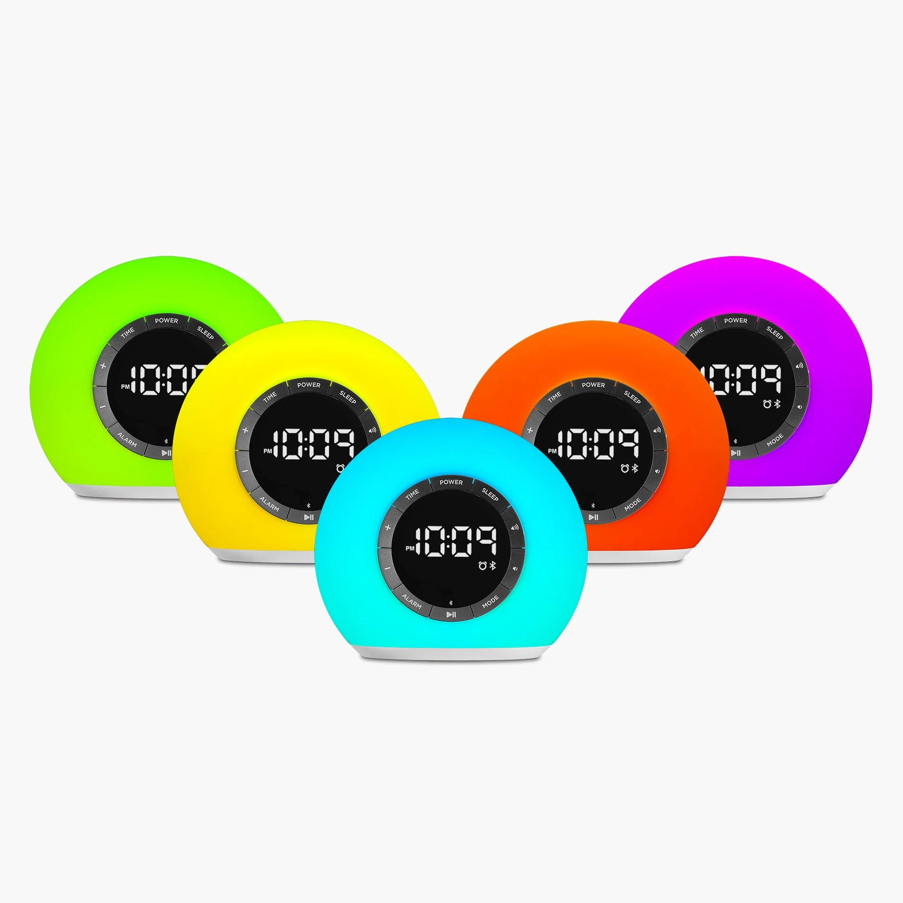 Sunrise Alarm Clock Radio with Bluetooth Speaker and Color Changing Lamp (iBT32) - Image 5