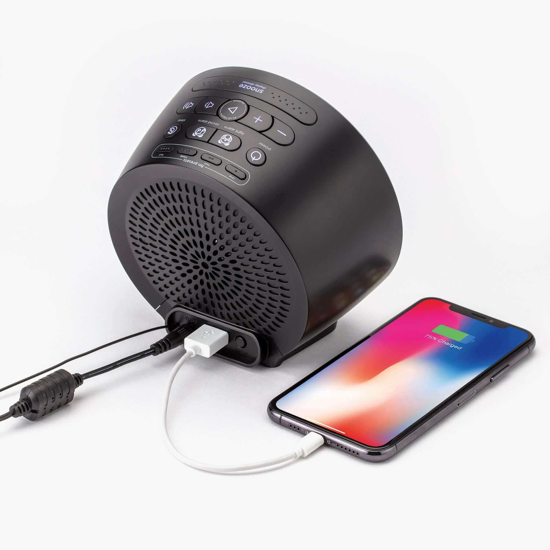 Powerglow Clock Radio with Bluetooth Speaker and USB Charging (iBT295) - Image 4
