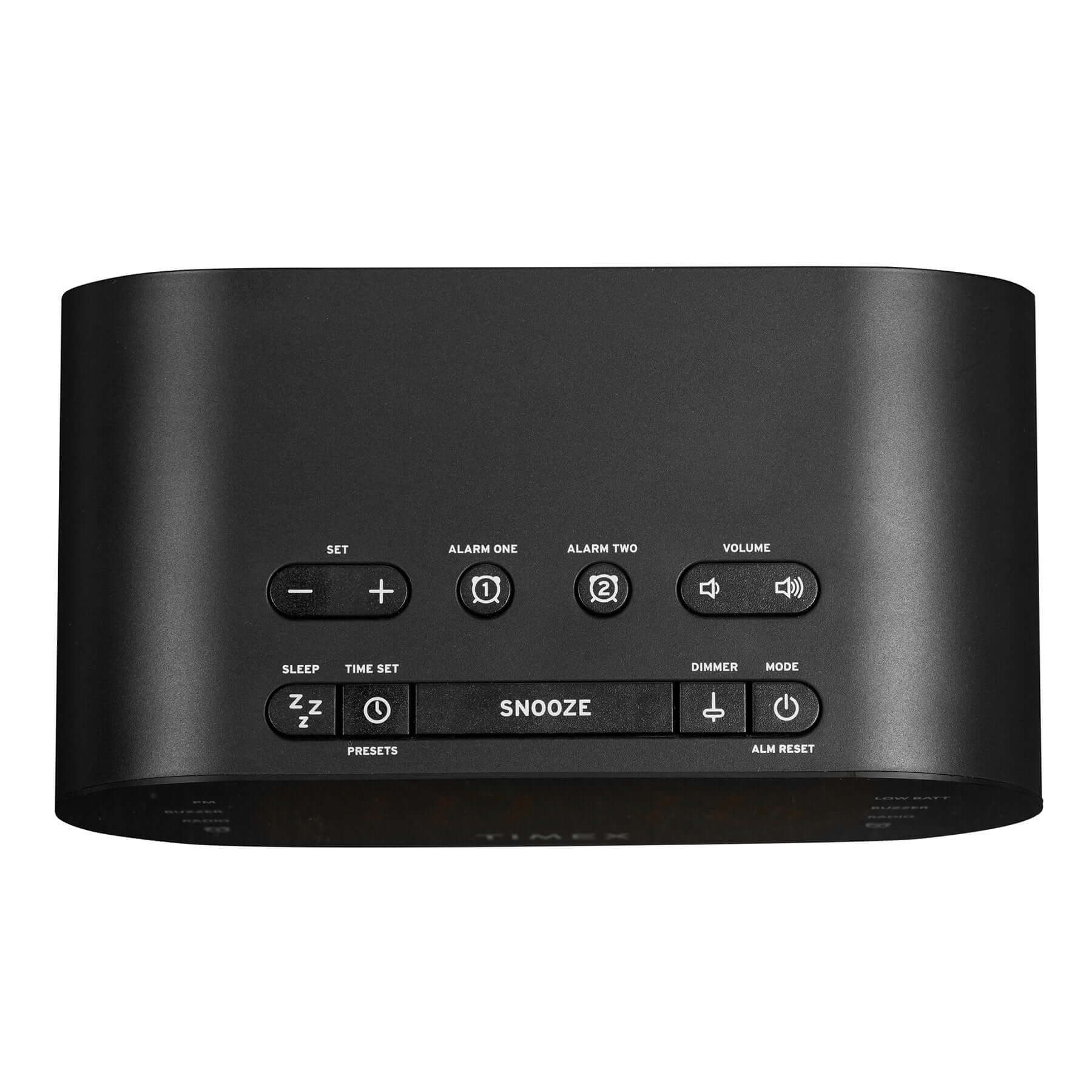 Timex Alarm Clock for Bedroom with FM Radio and USB Charging - Black (T232B) - Image 4