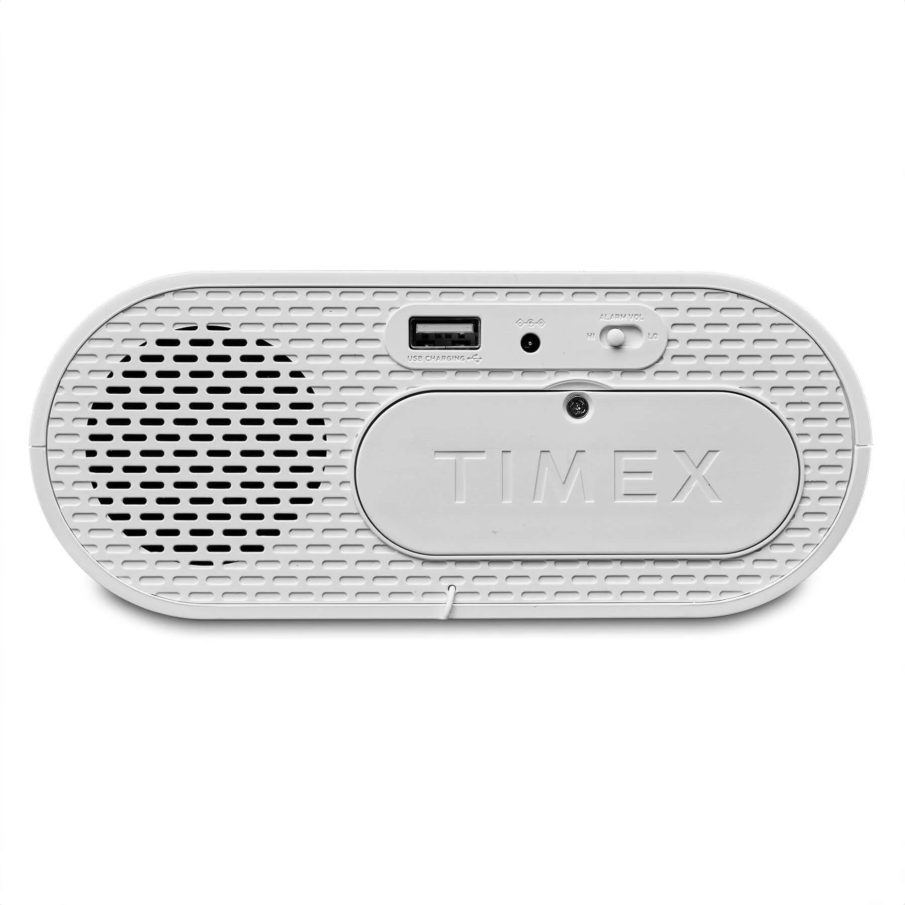 Timex Alarm Clock for Bedroom with FM Radio and USB Charging - White (T232W) - Image 4