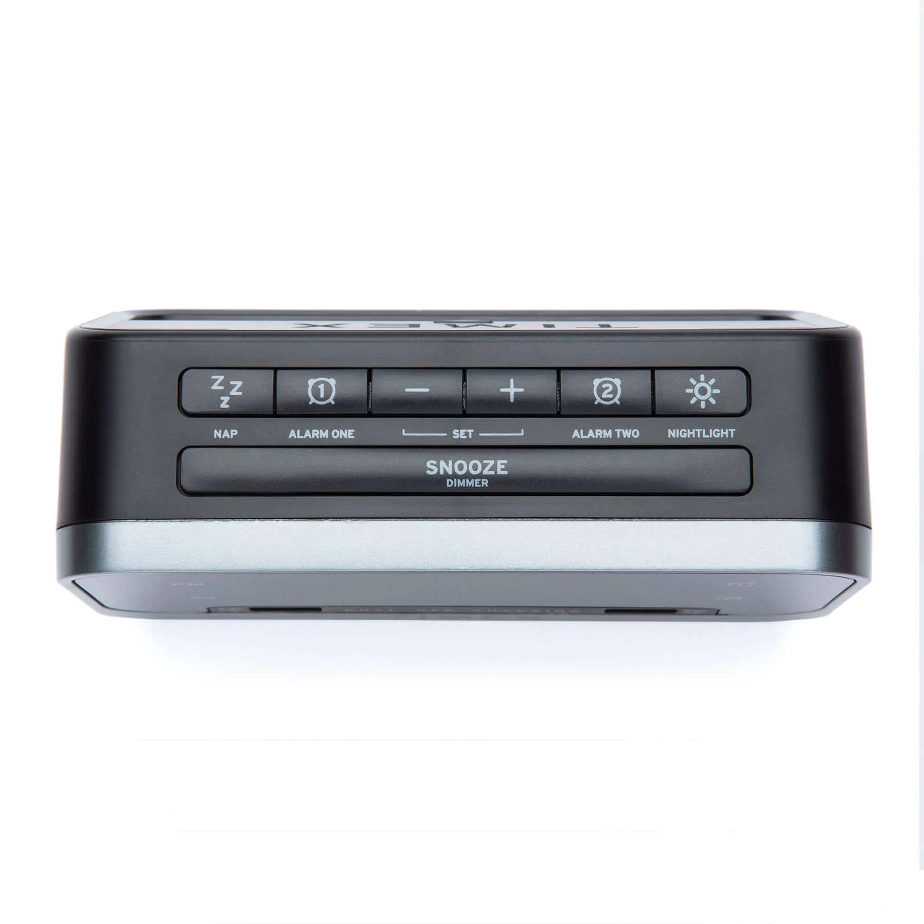 Timex Alarm Clock with Night Light and 2 USB Charging Ports (T1300) - Image 3