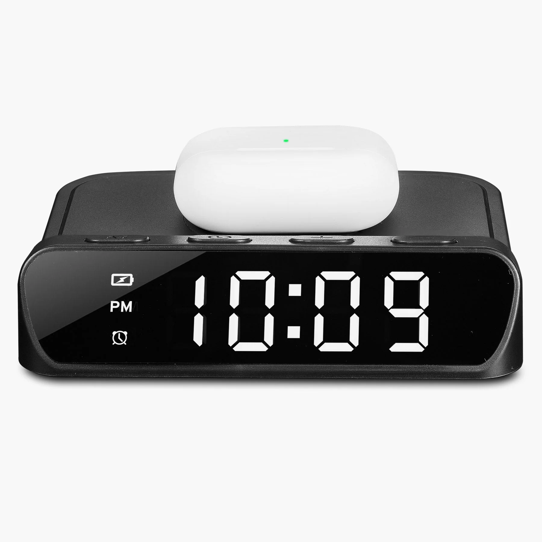 Wireless Charger with Digital Alarm Clock (iW14) - Image 4