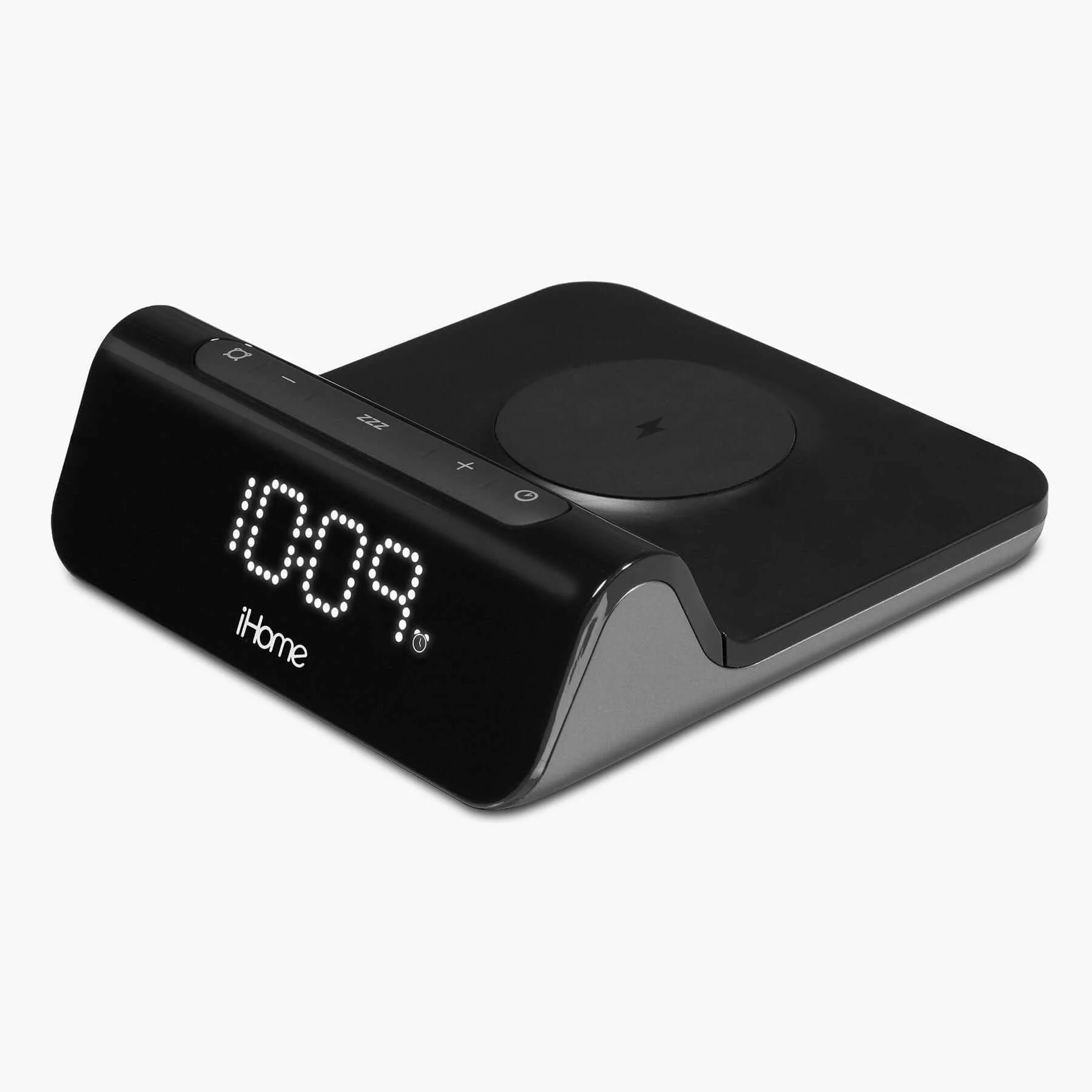 Triple Charge Alarm Clock with Wireless Charging plus USB-A & USB-C Charging (iW23BGOL) - Image 3